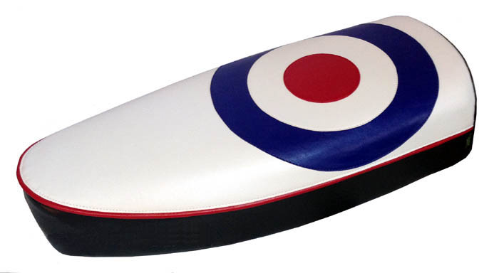 Vespa PX Mod Target RAF Roundel Scooter Seat Cover Modern Style
